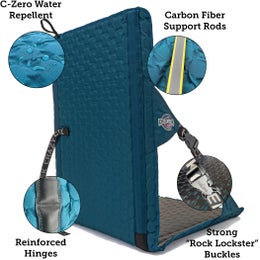 Crazy Creek HEX 2.0 Longback Retkituoli Aleutian Blue