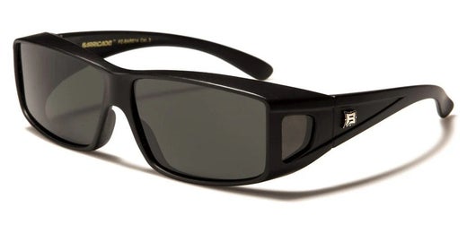 Suncovers | Polarisoidut Aurinkolasit Silm&auml;lasien p&auml;&auml;lle | Mattamusta-Vihre&auml;